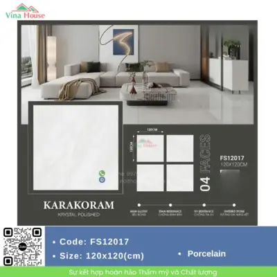 Gạch ốp lát 120×120 Trung Quốc FS12017