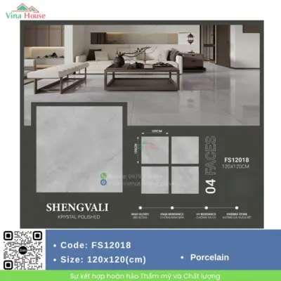 Gạch ốp lát 120×120 Trung Quốc FS12018
