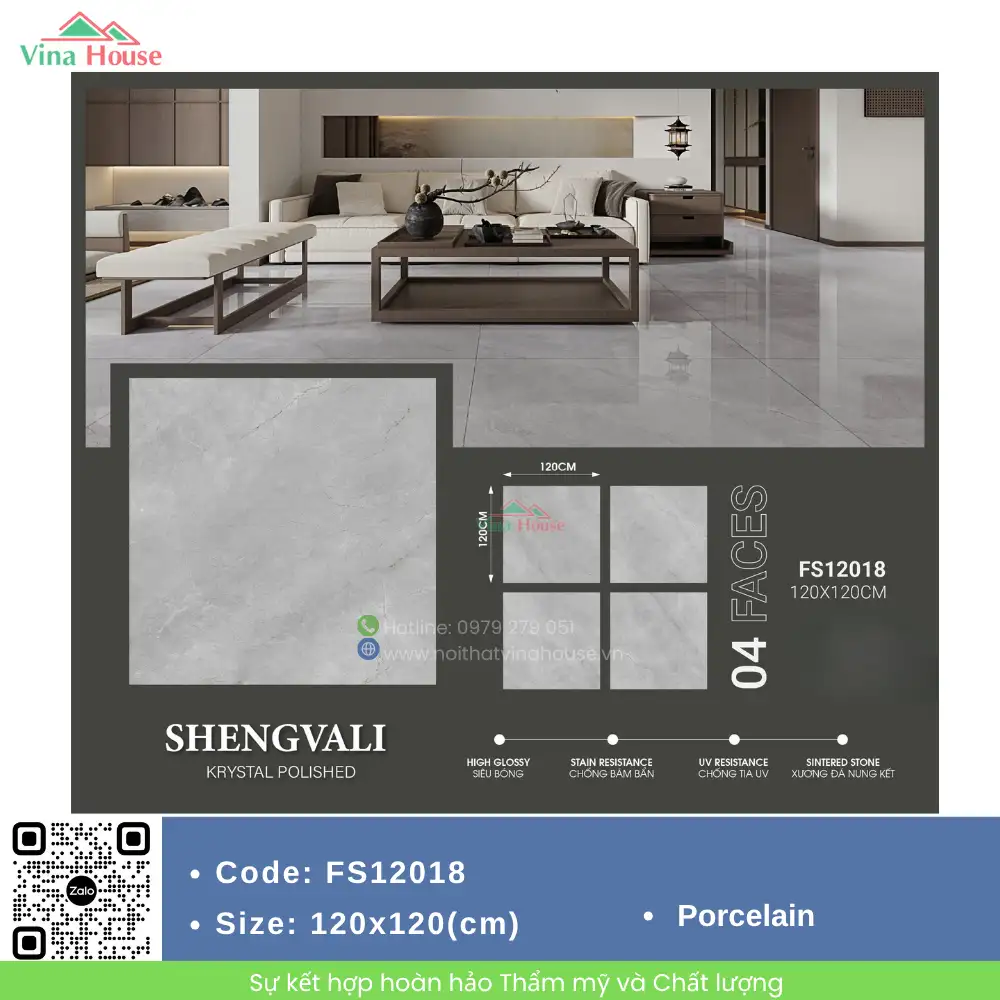Gạch ốp lát 120x120 Trung Quốc FS12018