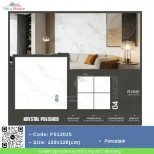 Gạch ốp lát 120x120 Trung Quốc FS12025