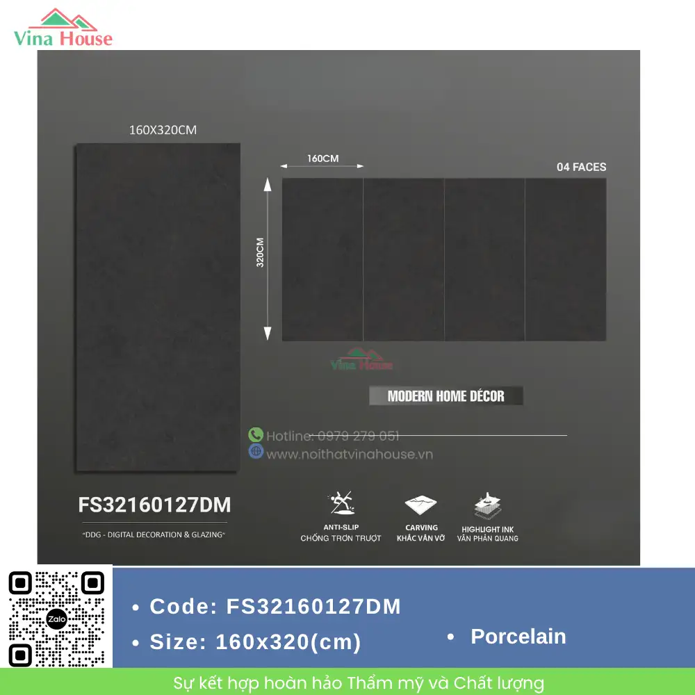 Gạch 160x320 Trung Quốc FS32160127DM Matt