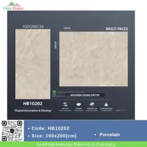 HB10202Gạch ốp lát 100x200 Trung Quốc HB10202 matt