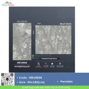 Gạch ốp lát 90X180 Trung Quốc HB18908 matt