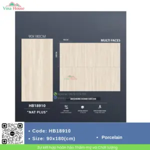 Gạch ốp lát 90X180 Trung Quốc HB18910 matt