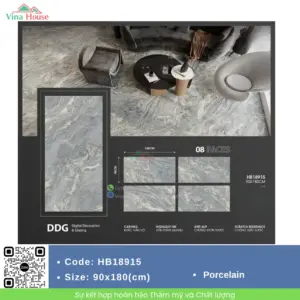 Gạch ốp lát 90X180 Trung Quốc HB18915 matt
