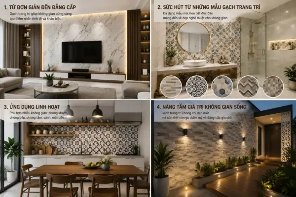 Từ Đơn Giản Đến Đẳng Cấp: Sức Hút Của Gạch Trang Trí