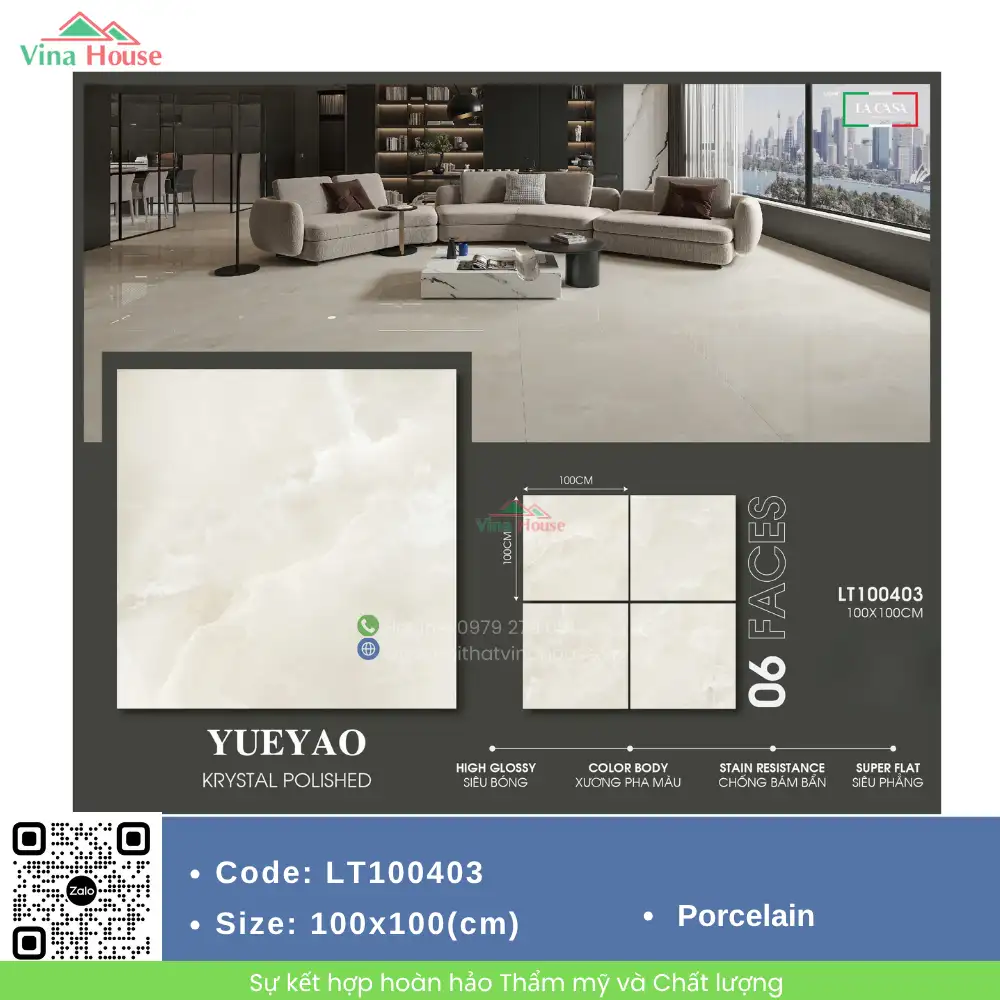 Gạch 100X100 Trung Quốc LT100403 bóng Gạch 100X100 Trung Quốc LT100403 bóng