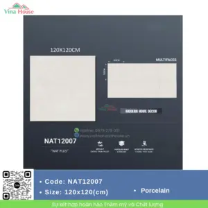 Gạch ốp lát 120x120 Trung Quốc NAT12007
