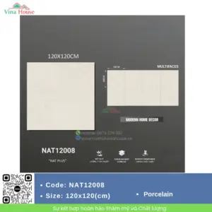 Gạch ốp lát 120x120 Trung Quốc NAT12008