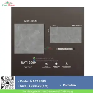 Gạch ốp lát 120x120 Trung Quốc NAT12009