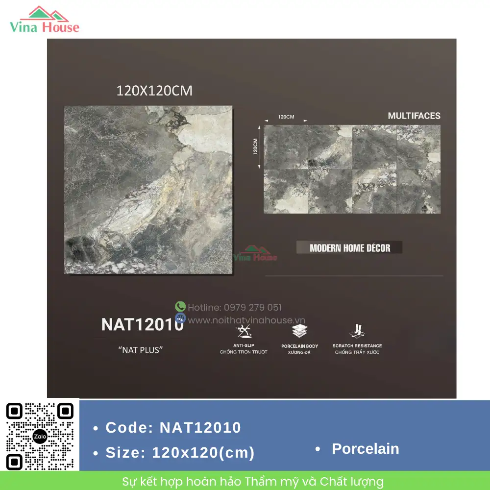 Gạch ốp lát 120x120 Trung Quốc NAT12010