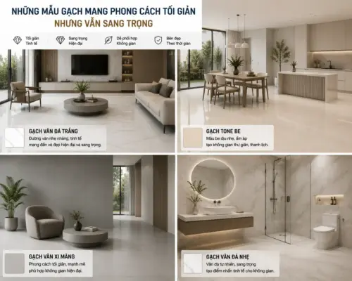 Những Mẫu Gạch Mang Phong Cách Tối Giản Nhưng Vẫn Sang Trọng