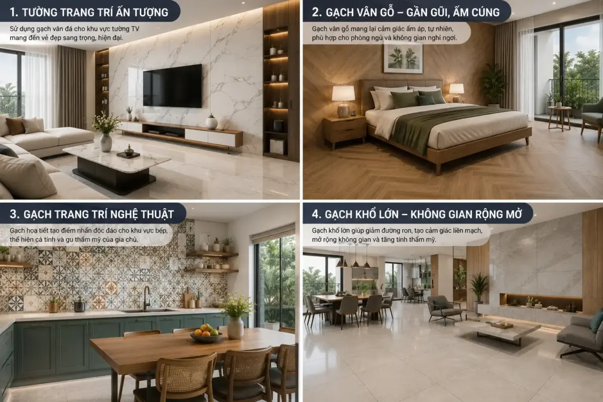 Những Ý Tưởng Sử Dụng Gạch Giúp Nhà Ở Thêm Khác Biệt