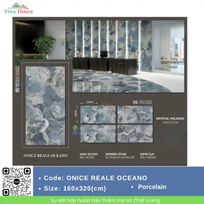 Gạch 160×320 Trung Quốc ONICE REALE OCEANO
