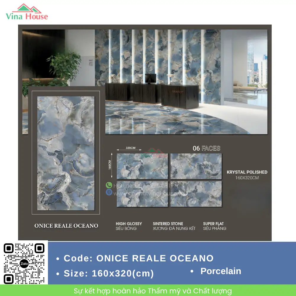 Gạch 160x320 Trung Quốc ONICE REALE OCEANO Gạch 160x320 Trung Quốc ONICE REALE OCEANO