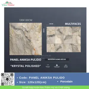 Gạch ốp lát 120x120 Trung Quốc Panel Aniska Pulido