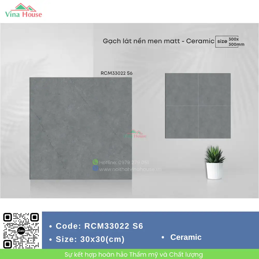 Gạch 30x30 CMC RCM33022 S6 Matt