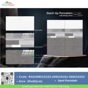 Gạch 30x60 CMC RSG3060101S3-RSG3060102S3-RSG3060103S3