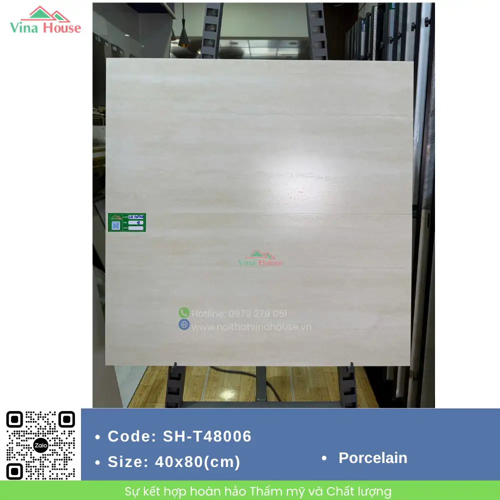 Gạch ốp tường 40x80 Việt Ý SH T48006 matt