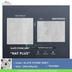 Gạch 100X100 Trung Quốc SLATE STONE GREY