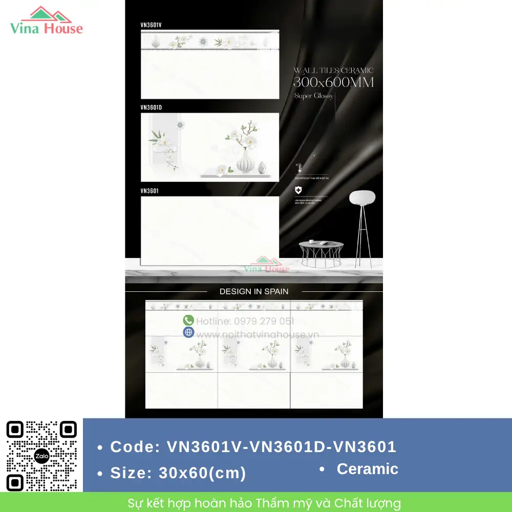 Gạch 30x60 BNC VN3601V-VN3601D-VN3601