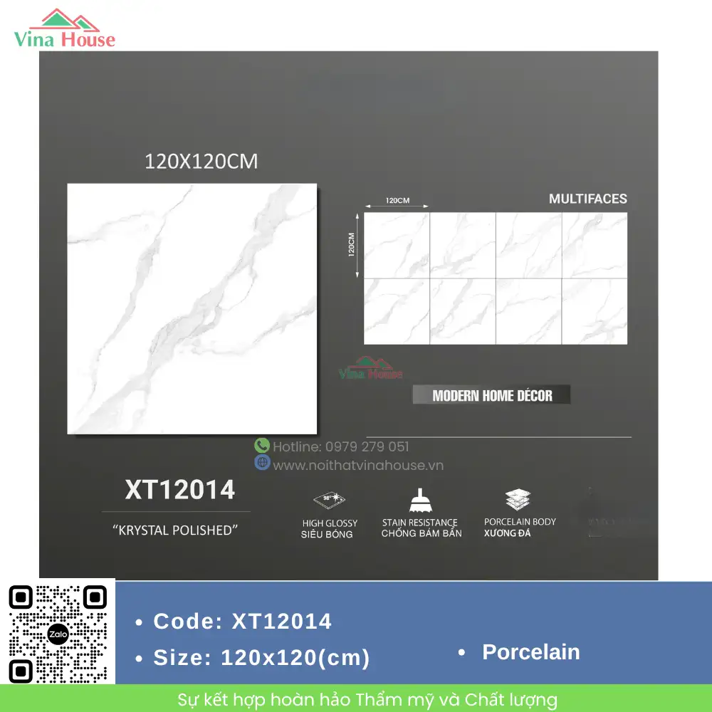 Gạch ốp lát 120x120 Trung Quốc XT12014