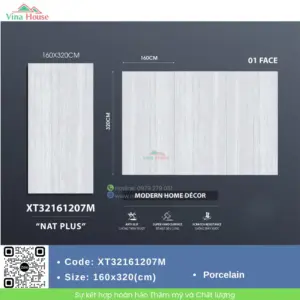 Gạch 160x320 Trung Quốc XT32161207M Matt