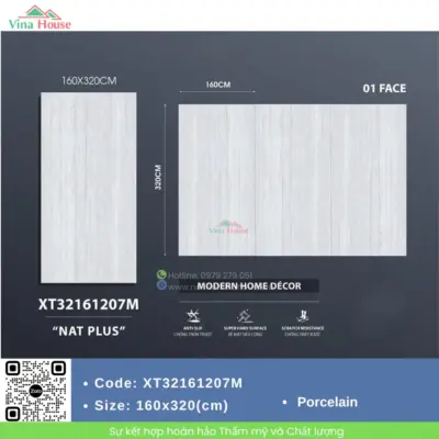 Gạch 160×320 Trung Quốc XT32161207M Matt