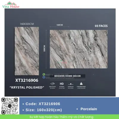 Gạch 160×320 Trung Quốc XT3216906 Bóng