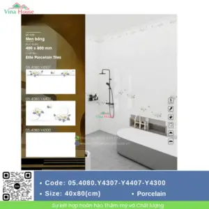 Gạch ốp tường 40x80 Takao 05.4080.Y4307-Y4407-Y4300