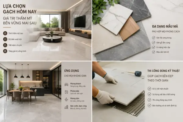 Lựa Chọn Gạch Hôm Nay – Giá Trị Thẩm Mỹ Bền Vững Mai Sau
