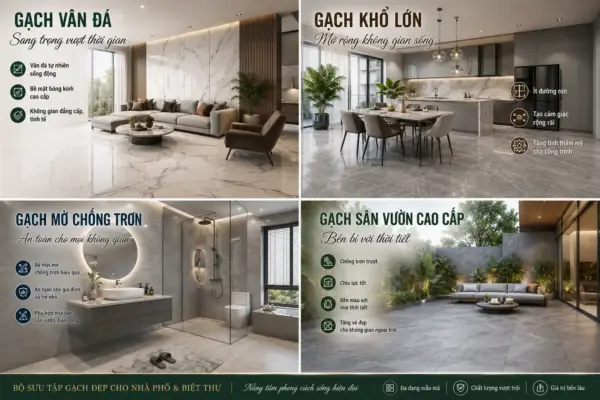 Khám Phá Bộ Sưu Tập Gạch Đẹp Cho Nhà Phố Và Biệt Thự