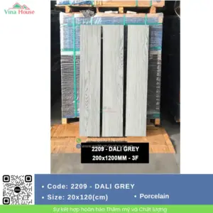 Gạch 20x120 Ấn Độ 2209 - DALI GREY
