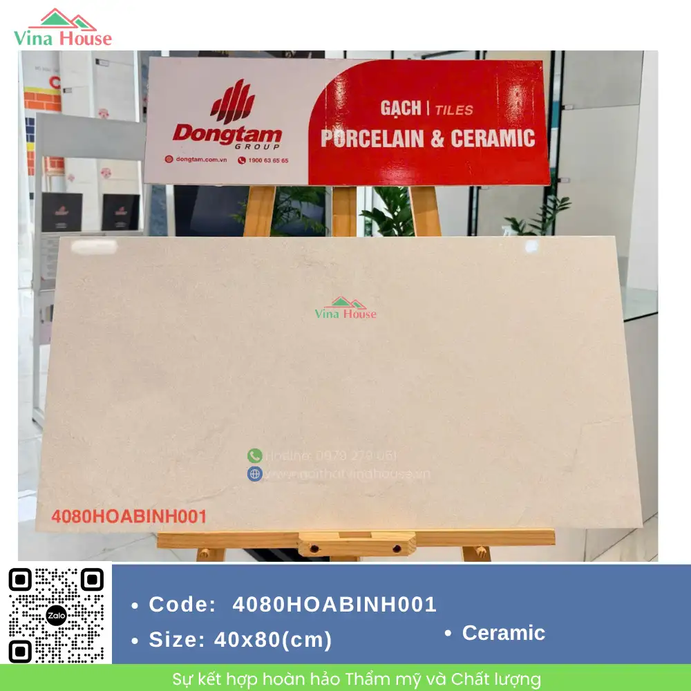 Gạch 40x80 Đồng Tâm 4080HOABINH001