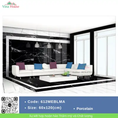 Gạch 60×120 Ấn Độ 612MEBLMA