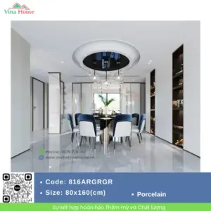 Gạch 80x160 Ấn Độ 816CABRGR bóng
