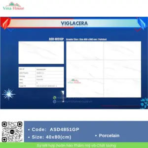 Gạch ốp tường 40x80 Viglacera ASD4851GP