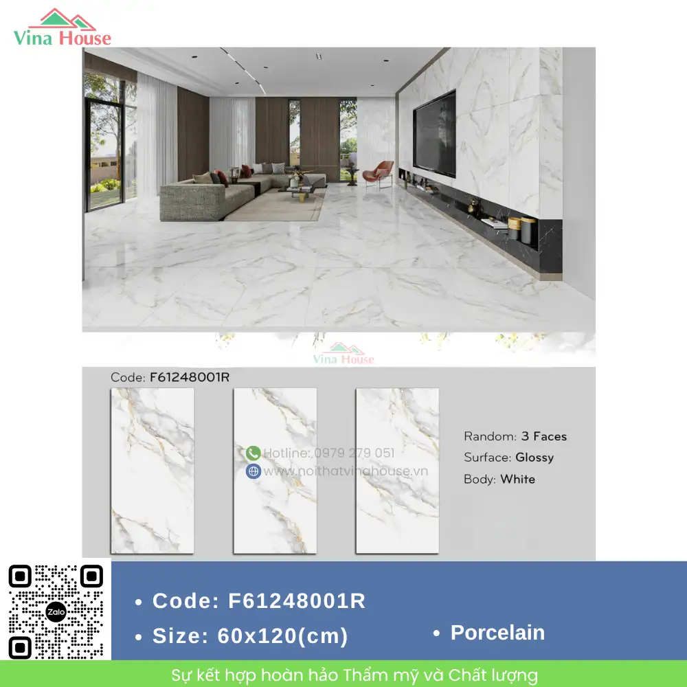 Gạch 60x120 Mikado F61248001R Bóng