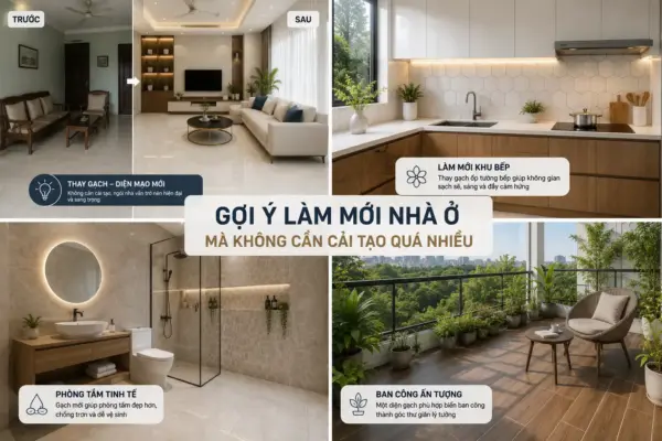 Gợi Ý Làm Mới Nhà Ở Mà Không Cần Cải Tạo Quá Nhiều