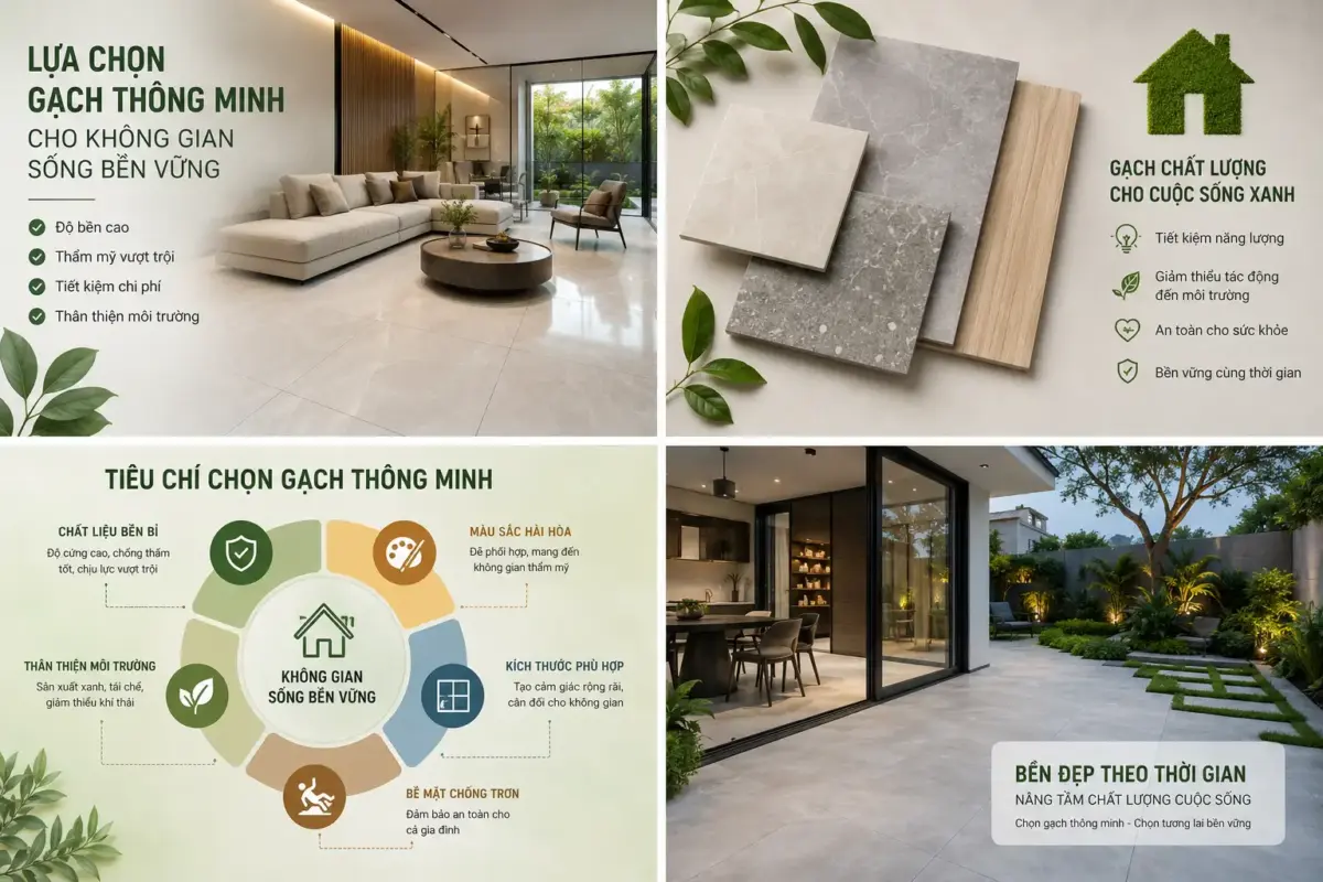 Lựa Chọn Gạch Thông Minh Cho Không Gian Sống Bền Vững