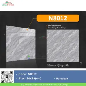 Gạch 80x80 NPG N8012 đá bóng kính