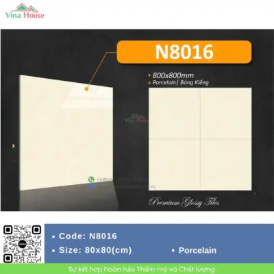 Gạch 80×80 NPG N8016 đá bóng kính
