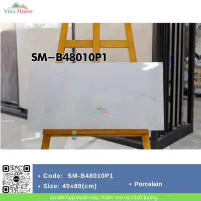 Gạch ốp tường 40×80 Việt Ý SM-B48010P1
