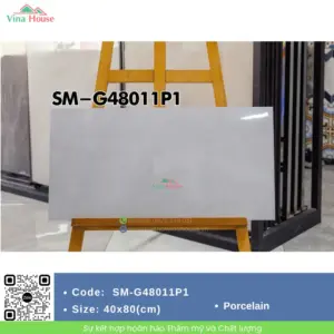 Gạch ốp tường 40x80 Việt Ý SM-G48011P1