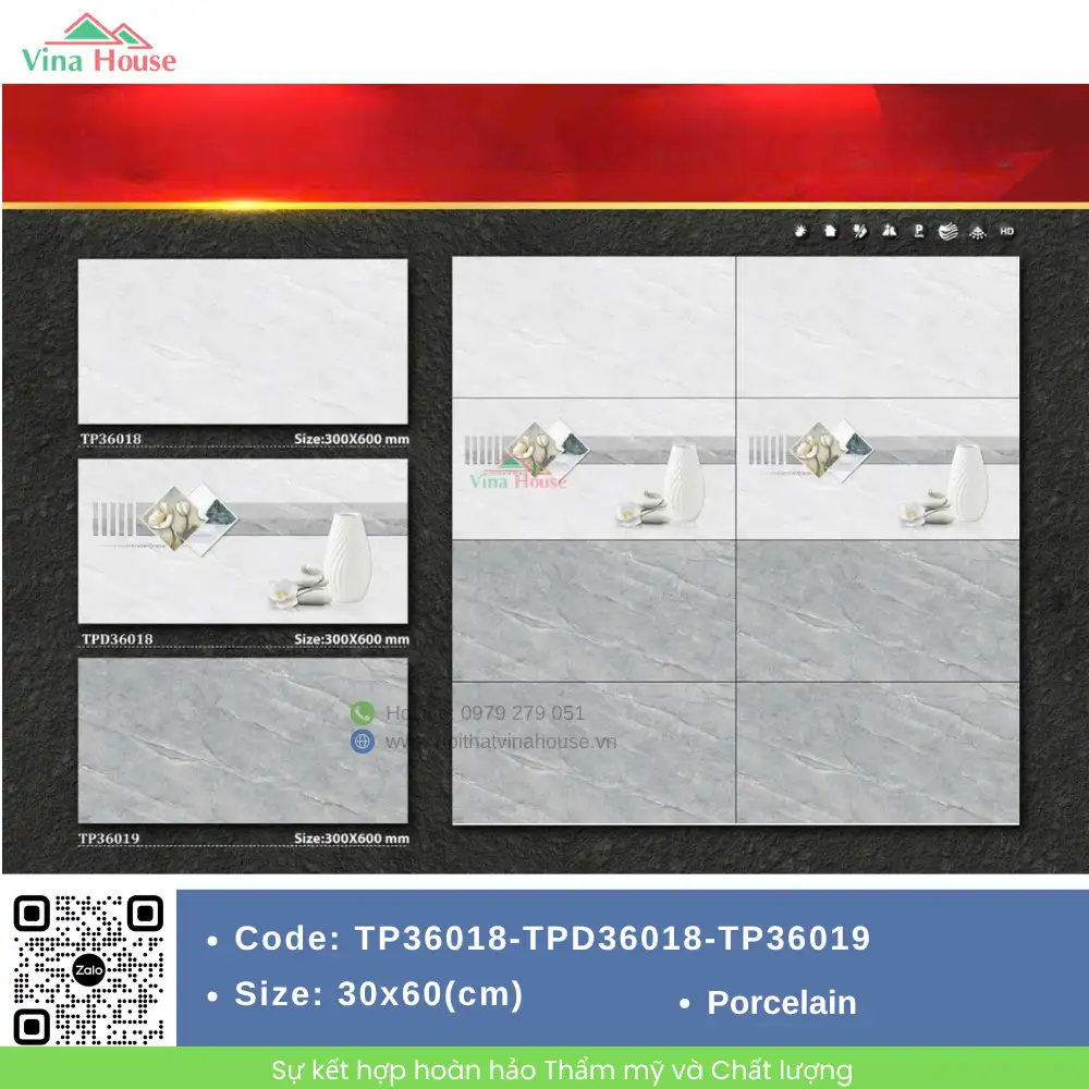 Gạch ốp tường 30x60 Mikado TP36018-TPD36018-TP36019