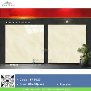 Gạch 80x80 Mikado TP8023 bóng