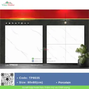 Gạch 80x80 Mikado TP8035 bóng