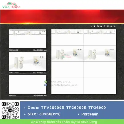 Gạch ốp tường 30×60 Mikado TPV3600-TP36000B-TP36000