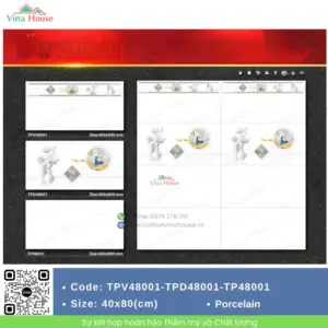 Gạch 40x80 Mikado TPV48001-TPD48001-TP48001