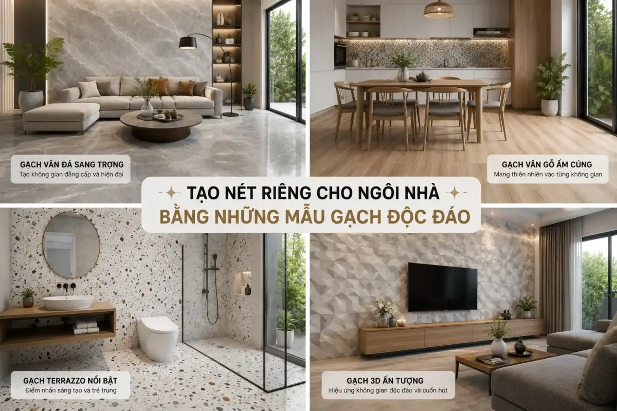 Tạo Nét Riêng Cho Ngôi Nhà Bằng Những Mẫu Gạch Độc Đáo